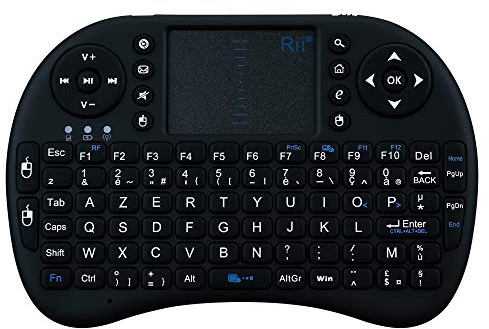 Mini Clavier Bluetooth pour Samsung Galaxy Note 8 Smartphone sans Fil AZERTY Rechargeable (Noir)