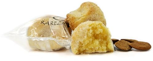 RAREZZE - Biscotti di Pasta di Mandorla Siciliana, spediti APPENA SFORNATI, scatola regalo (kg.1). Antica Pasticceria di Sicilia, produzione artigianale cannoli, cassata, torroncini