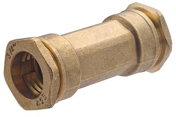 Conector de reparación de latón para tubo de polietileno Ø25 | Conexión resistente y duradera | Ideal para sistemas de riego y fontanería | Fácil de instalar y ajustar | QUICK PLOMBERIE