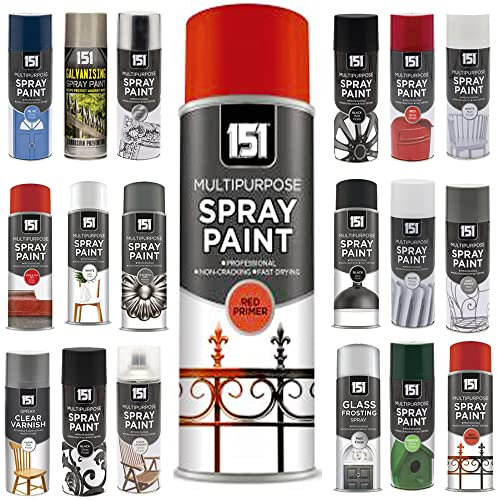 Multi-Purpose Red Primer Spray Paint 400ml, Professional Quality Aerosol cans spray for All-Purpose, Interior Exterior & Household for Metal, Wood, Ceramics, Plastic, Walls with Perfect Finish
