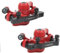 1 Pair Scooter Disc Brake Calipers, Aluminum MTB Disc Brake Mountain Bike Front/Rear Disc Brake Calipers Bicycle Cable Puller Accessories for Mountain Bike Road Bike and E-Bike (Red)