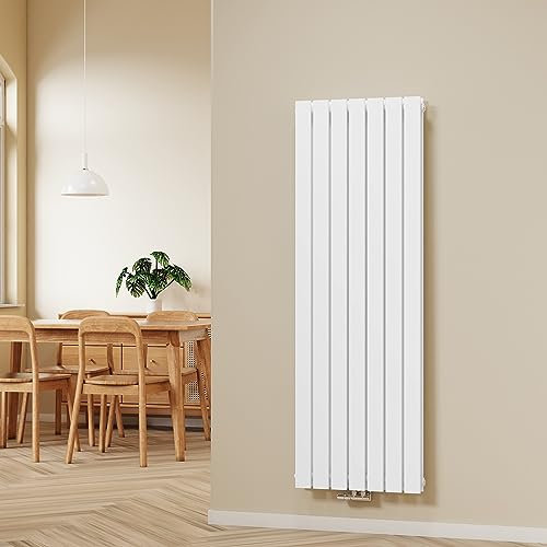 S'AFIELINA Paneelheizkörper 1600x540mm Doppellagig Design Heizkörper Flach Badheizkörper Weiß Mittelanschluss Heizung Flachheizkörper Vertikal 1739 Watt
