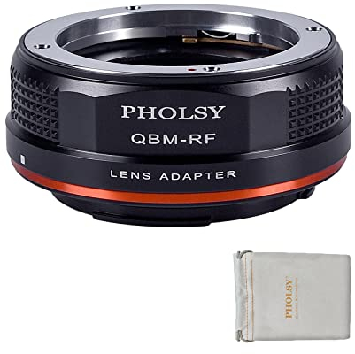 PHOLSY Objektivadapter Manueller Fokus Kompatibel mit Rollei SL35 QBM Mount Objektiv auf Canon EOS RF Mount Kameragehäuse, Rollei auf RF