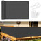 Sunnylaxx Balkon Sichtschutz 80x200cm, Anthrazit Balkonverkleidung Balkonabdeckung Balkonbespannung Blickdichte Windschutz und UV-Schutz mit Kabelbinder