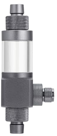 DONGKER Difusor externo de CO2, atomizador de CO2 de aleación de aluminio con tuerca de bloqueo y válvula antirretorno para manguera de 12 mm/16 mm de diámetro interior