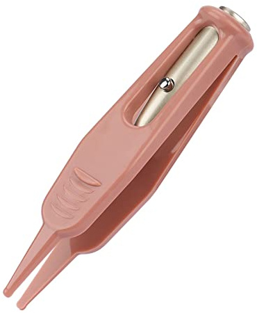 Baby-Nasenpinzette, LED-Licht-Nasen-Ohr-Nabel-Reinigungspinzette, Edelstahl + Kunststoff, 3,7 Zoll, für Alle Altersgruppen, Schneller Versand.