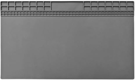 LCUHAVA Alfombrilla de reparación de soldadura para ordenador, 60 x 35 cm, alfombrilla de trabajo de silicona, 500 ℃, resistente al calor para electrónica, soldadura, teléfono, iPad, relojes