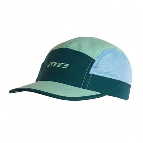 ZONE3 Lightweight 5-Panel Cap – Breathable & Adjustable Unisex Hat for Running, Hiking, Outdoor Sports & Casual Wear Teal