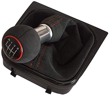 6 GANG SCHALTKNAUF SCHALTSACK NAHT ROT RK