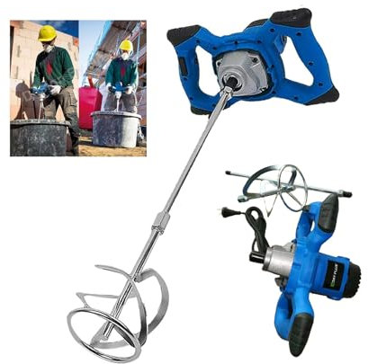 Banas 2600W Miscelatore Camion Betoniera, miscelatore malta elettrica, 6 velocità, miscelatore per malta M14, per Miscelazione di Vernice, Liquame di Cemento, Calcestruzzo, Malta, Foraggio
