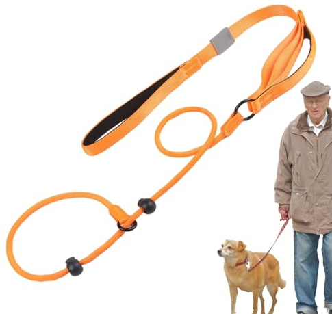 Robustes Hundeleine zum Ausbinden, einfache Kontrolle, Trainingsleine, 1,7 m, weich gepolsterter Griff, Hundeseil, multifunktional, langlebig, Schleppleine für kleine, mittelgroße und Hunde