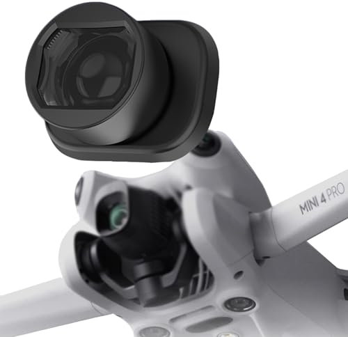 Fenmaru Gran Angular len Compatible con dji Mini 4 Pro Drone,Amplio Campo de visión Externo HD Lente Profesional Accesorio