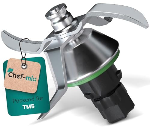 Chef-Mix Gruppo Coltelli TM5 di Ricambio per Vorwerk Bimby Robot da Cucina Gruppo Coltelli Bimby TM5 Acciaio Inox SUS420 Lama Bimby TM5 - Gruppo Lame Bimby TM5 - Lame per Bimby TM5 / Ricambi Bimby TM5