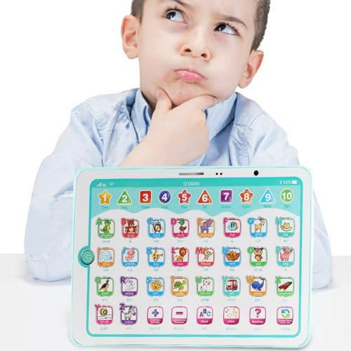 Poupangke Kids Learning Tablet - Number Learning Tablet Learning Machine - Interactive Toy Early Educational Number Learning Toys For 3-6 Years Old Boys And Girls