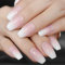 24pcs Kiss Kiss Nails French Tip False Nails Press-on Short Stick-on Daily Wear