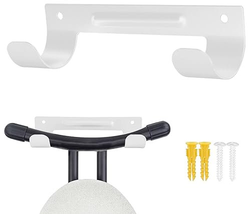 Rixotix Support mural pour planche à repasser, montage mural, matériel fer, blanc