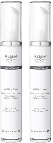 Coffret Crème Contour des Yeux Double Action – Gel Contour des Yeux Anti-Âge & Hydratant pour Cernes, Poches & Ridules – Soin Contour des Yeux à l'Acide Hyaluronique & Peptides – 2x15ml