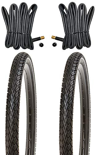 Kujo 20 Zoll Reifen Set 20x1.75 mit Pannenschutz und Reflexstreifen inkl. Schläuche AV
