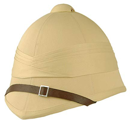 Byhattar British Pith hjälm – khaki, Khaki, S/M