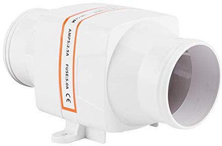 EBTOOLS Bilge Air Blower 12V,3in 130CFM In‑Line Blower Electric Bilge Galley Heads Engine Ventilation Fan 12V