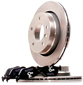 RIDEX 3405B1442 Juego para eje Kit de discos de freno y pastillas Trasero sin tornillos Compatible con BMW 3 Sedán E46