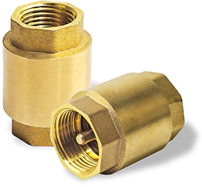 Rückschlagventil – Rücklaufventil aus Messing mit 1/2 Zoll Innengewinde – rostfreier und wasserdichter Rückflussverhinderer für ein sicheres Trinkwassersystem