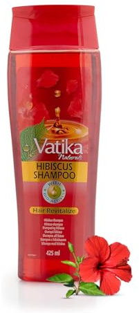 Vatika Naturals Hibiscus Oil Shampoo 425ml l Specially formulated with hibiscus extract & Natural oil which strengthens, cleanses & revitalizes lifeless hair