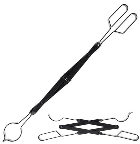 Pinza per, pinza per tronchi, pinza per tronchi per braciere - Pinza per tronchi | Pinza per caminetto da campeggio all'aperto resistente alla ruggine per falò