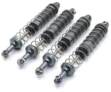 YONMFRDS For WLtoys A323 104009 12401 12402-A 12403 12404 12409 Metal Upgrade Retrofit Hydraulic For Spring Shock Absorber RC Car Parts RC Car DIY Parts(Gray)