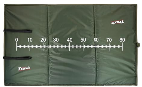 Traxis Unhooking Mat - Fish Friendly & Portable - 100x60cm - Measuring and Photography Function - Lightweight Design - for Protection - Ideal for Traveling Fishing