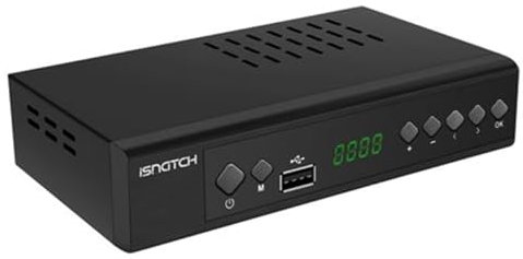 Isnatch - IS-300D - Decoder Digitale Terrestre DVB-T2 HEVC main 10bit H. 265 Full Hd 1080p HDMI