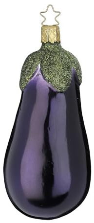 Inge-glas - Christbaumschmuck, Weihnachtsbaumschmuck - Aubergine - Glas - Farbe: lila - Höhe 12,5 cm