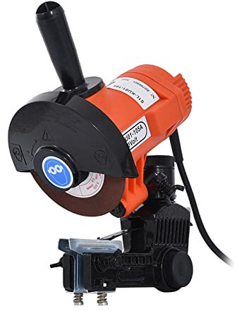 S1L-KU01-105A máquina de cadena de molienda tipo Clip, afilador de cadena de motosierra eléctrica portátil, herramienta afiladora de sierra de cadena 85W Fácil de usar para principiantes y profesional