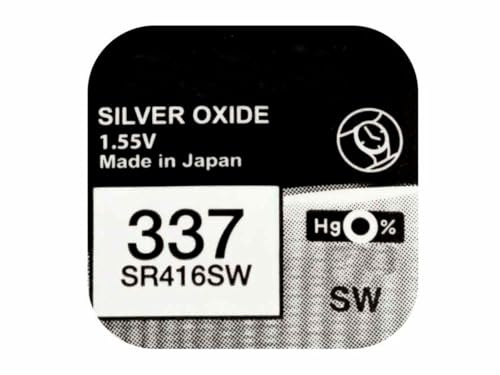 Batteria a bottone orologio Maxel 337 SR416SW Ossido d'argento 1,55 V