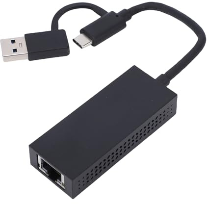 Jectse 2.5G Adaptador Ethernet, Transferencia de Datos Rápidos, Conexión Estable, Enchufe y Reproducción, Diseño de Enfriamiento, Adaptador de Ethernet, de Red RJ45 para