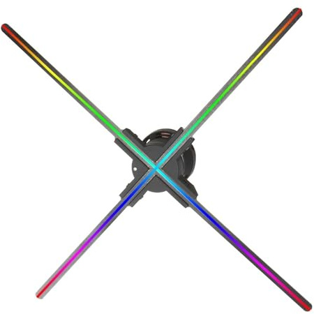3D-hologramprojektor, flytande instrumentlampa for blotta ögat, avbildningsfläktskärm 65/80/100 cm LED-holografisk reklammaskin Kantlösa bilder(100cm)