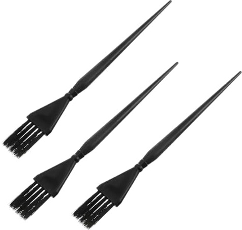CATIEBYE Set 3 Spazzole per Tintura dei Chioma Professionali, Strumenti per Salone e Uso Domestico Setole Flessibili per Applicazione Uniforme e Trattamento Styling Uomo e Colore Casuale