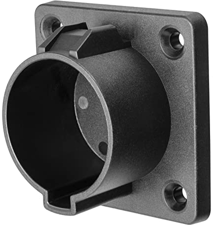DELTACO Wandhalterung für Typ 1 EV-Ladekabelstecker, Halter/Dock für Ladekabel Einer Wallbox, Typ 1 Kabelhalterung, Kabel Wandhalter, hochwertiger Kunststoff, Montagezubehör, schwarz, KC024