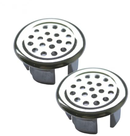 CNANRNANC Lot de 2 housses de trop-plein pour lavabo - Anneau de débordement - Ronde - Protection contre le débordement - Anneaux pour salle de bain - Pour évier de cuisine - Remplacement