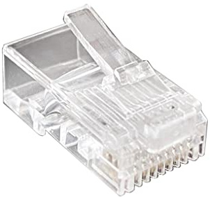 CLSSLVVBN Conector Modular de Cable de Internet para el hogar y la Escuela, Conectores de Red de Paso Transparente, Accesorios, Piezas de Repuesto, 50 Piezas