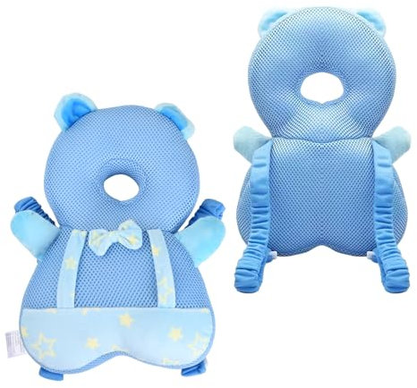 Almohadillas de Seguridad Ajustables para Bebe, Protector de Cabeza de Bebé Ajustables, Cojín Protector para la Cabeza del Bebé Pequeño, Almohada Protectora para la Cabeza del Bebé para Gatear Caminar