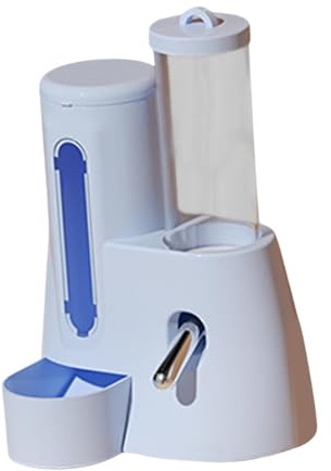 KESOTO Alimentatore Automatico del Criceto, Distributore di Bottiglie Automatiche, Ciotola Non di Ciotola per Cavie, Ricci E Conigli, Blu, 125ml