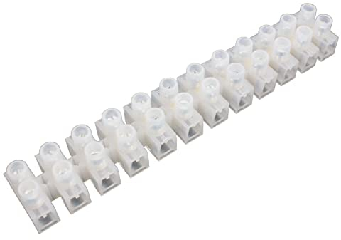 Lumonic 5x Lüsterklemme für Kabel Größen von 6-12mm² I Für bis zu 30 Ampere und 380 Volt I Lüsterklemmen in einer 12er Reihe von Kupfer Verbindungsklemmen