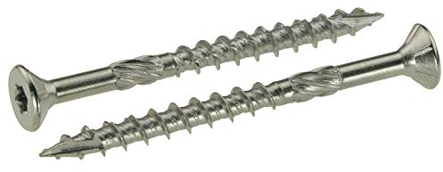 Holzbauschrauben Edelstahl C1, 4,5x60 mm - 200 Stück mit Senkkopf, TX20, ETA Zulassung | SCREW REBEL