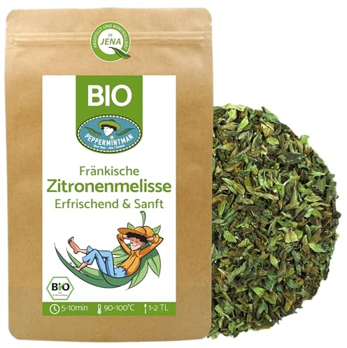 Ekologisk fransk citronmeliss 120 g – bladkull – melissa te – peppermintman