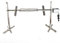 BBQ Grillspieß Set mit Motor 20W, Edelstahl Elektrischer Spanferkelgrill Drehspieß Rotisserie für Lagerfeuer, Camping und Garten, 50-70KGF.cm Torque