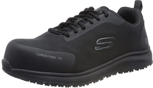 Skechers Herren 200090EC BLK Sneaker, Black Textile/Synthetic, 42 EU