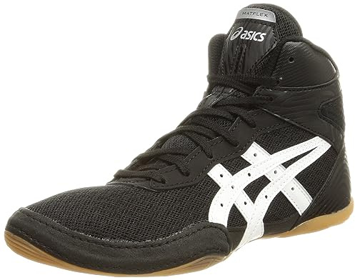 Asics Matflex 7 GS Chaussures de lutte pour enfant, 001 (noir/blanc), 23.0 cm 2E