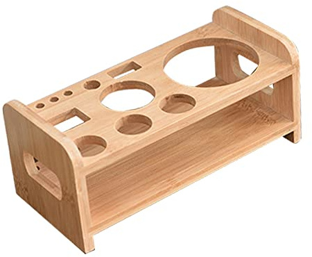 F Fityle Supporto in Legno, Set di Accessori da Cocktail, Supporto per Kit da Barista, Supporto per Attrezzi da Barman Supporto per Shaker da Cocktail per Feste da Bar a Casa