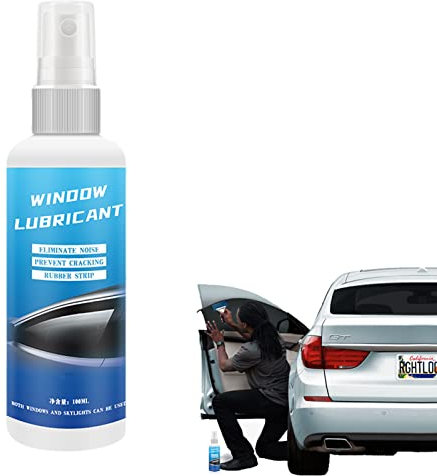 2 Lubrificante al Silicone per,Manutenzione ammorbidente a Striscia di Gomma del finestrino 'Auto da 100 ml | Spray in Silicone Multiuso per Sollevare Liberamente, eliminare